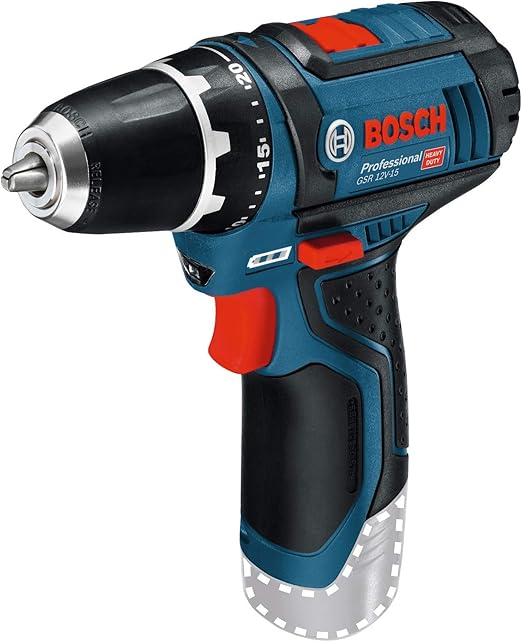 Bosch Professional 12V System perceuse-visseuse sans-fil GSR 12V-15 (sans batterie ni chargeur, dans boîte carton)